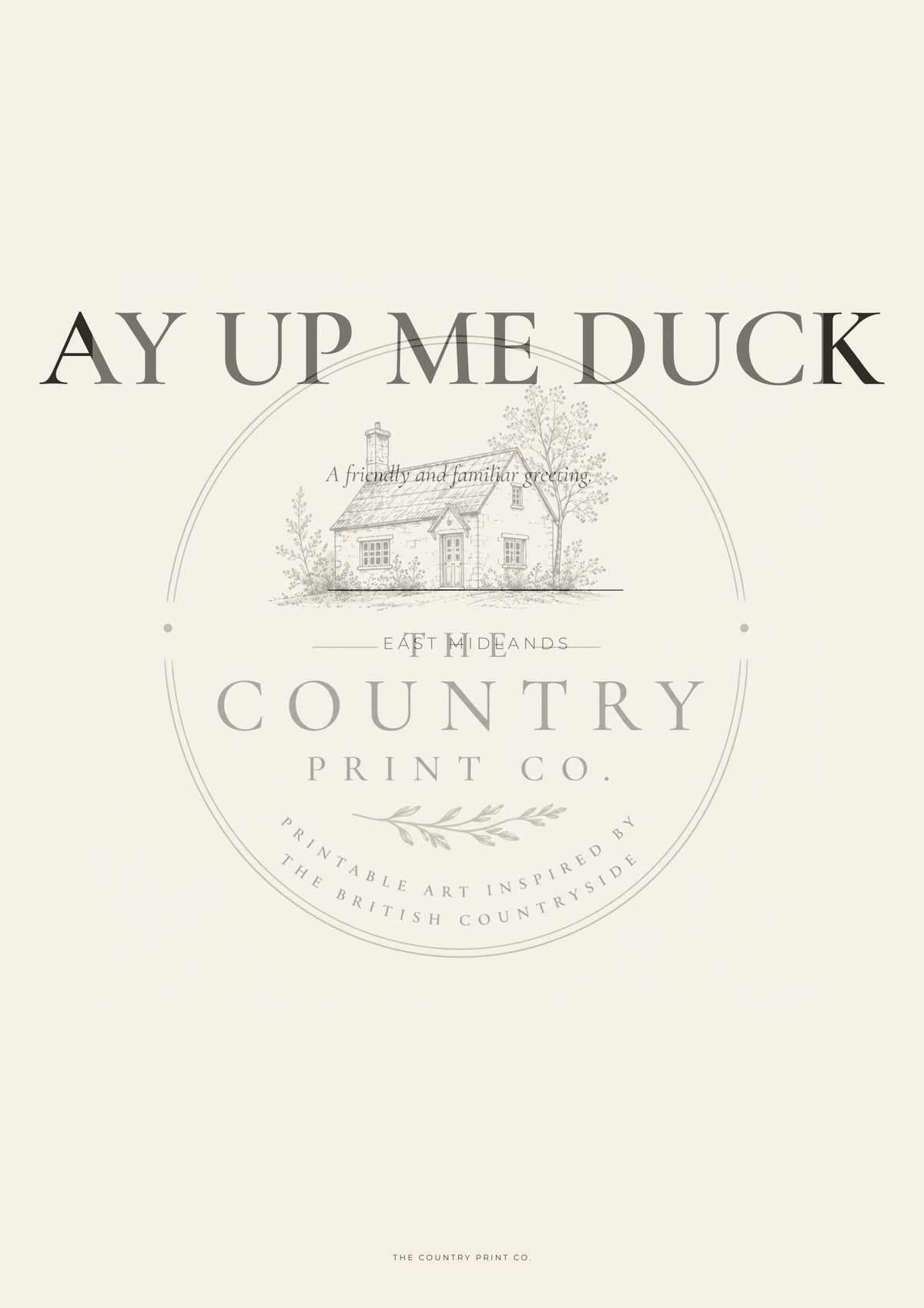 AY UP ME DUCK | Digital Download