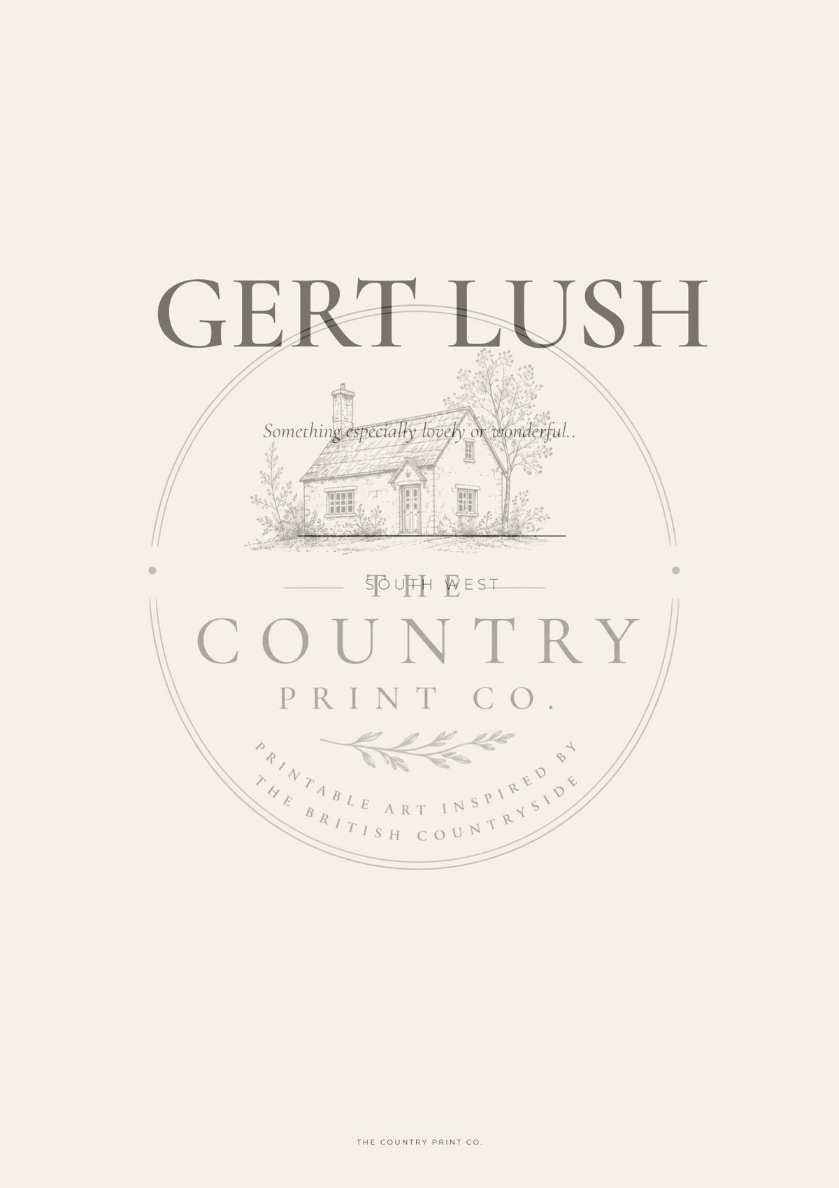 GERT LUSH | Fine Art Print