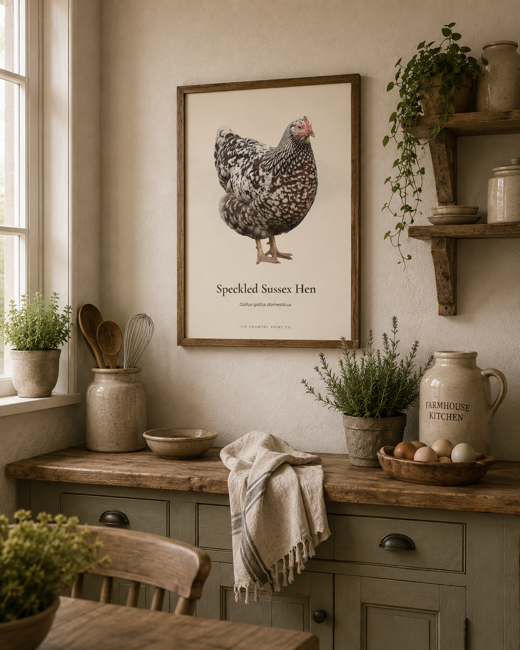 Speckled Sussex Hen| Digital Download