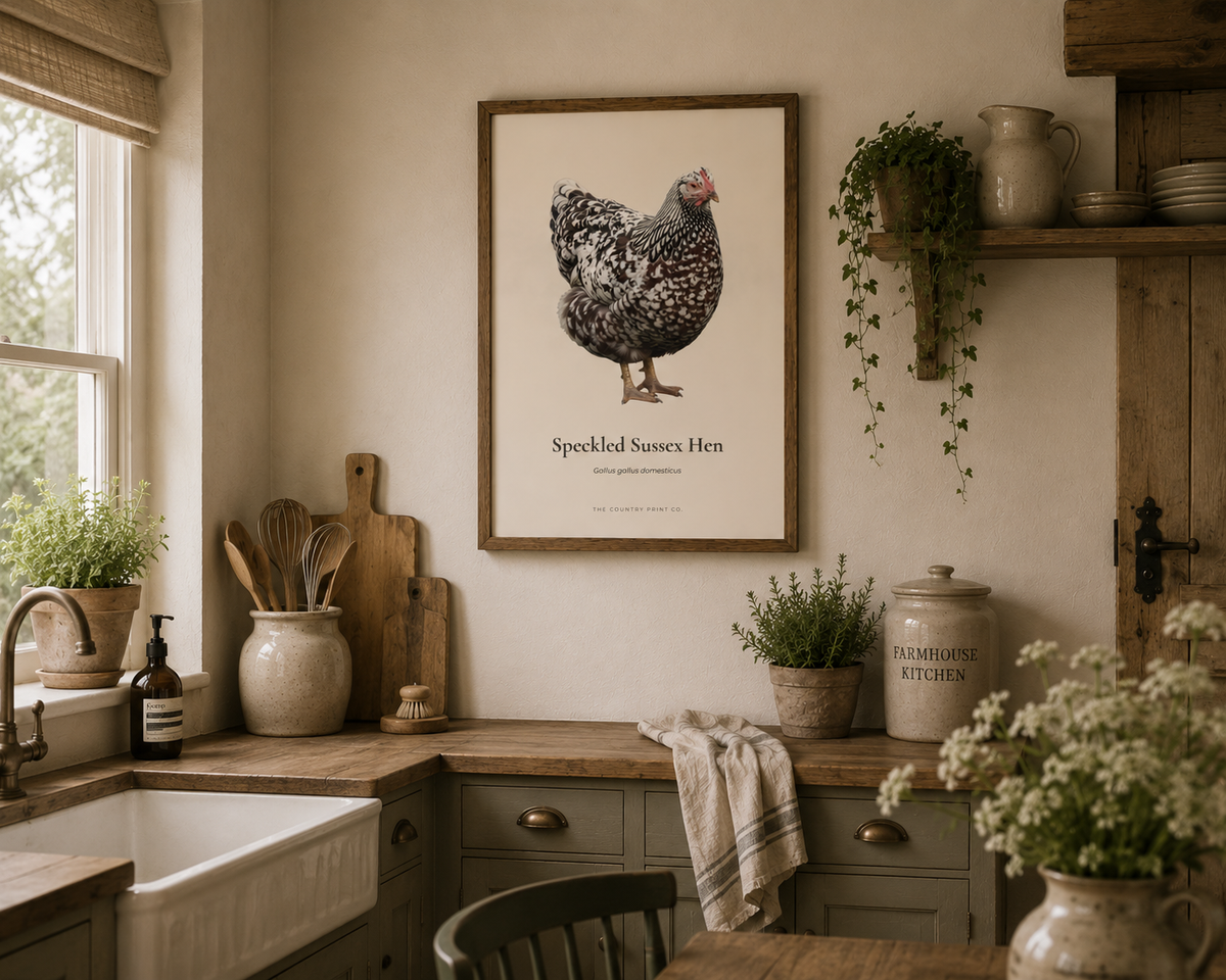 Speckled Sussex Hen | Fine Art Print