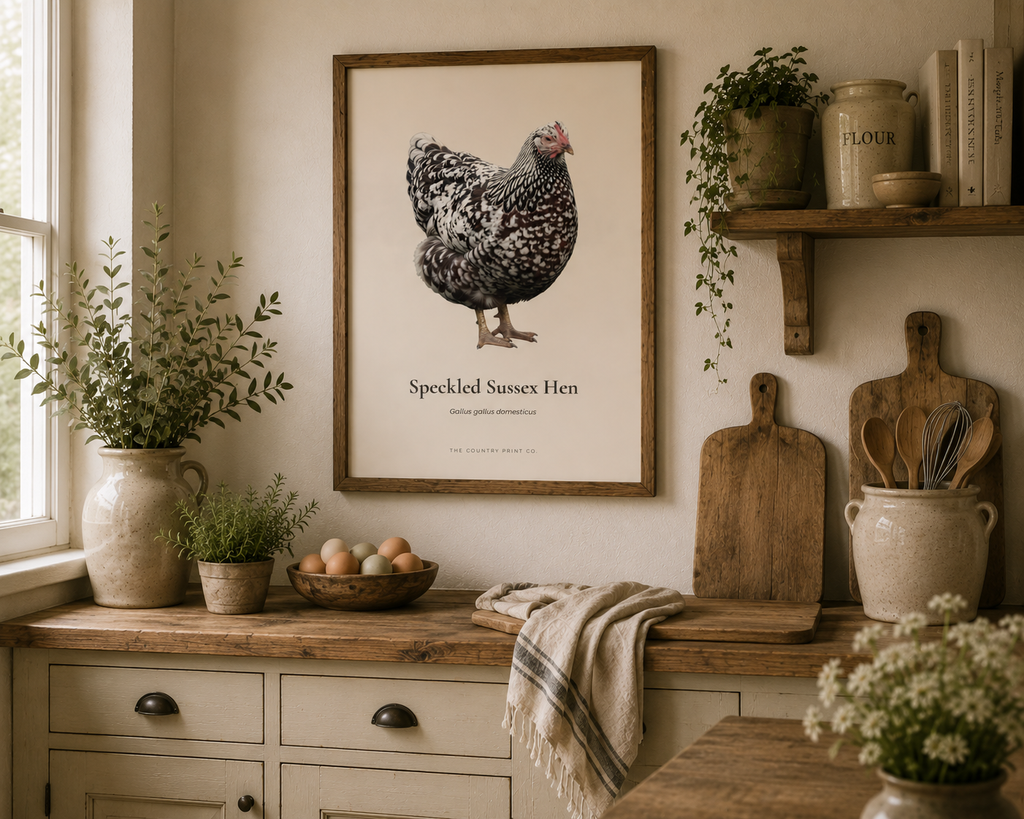 Speckled Sussex Hen| Digital Download